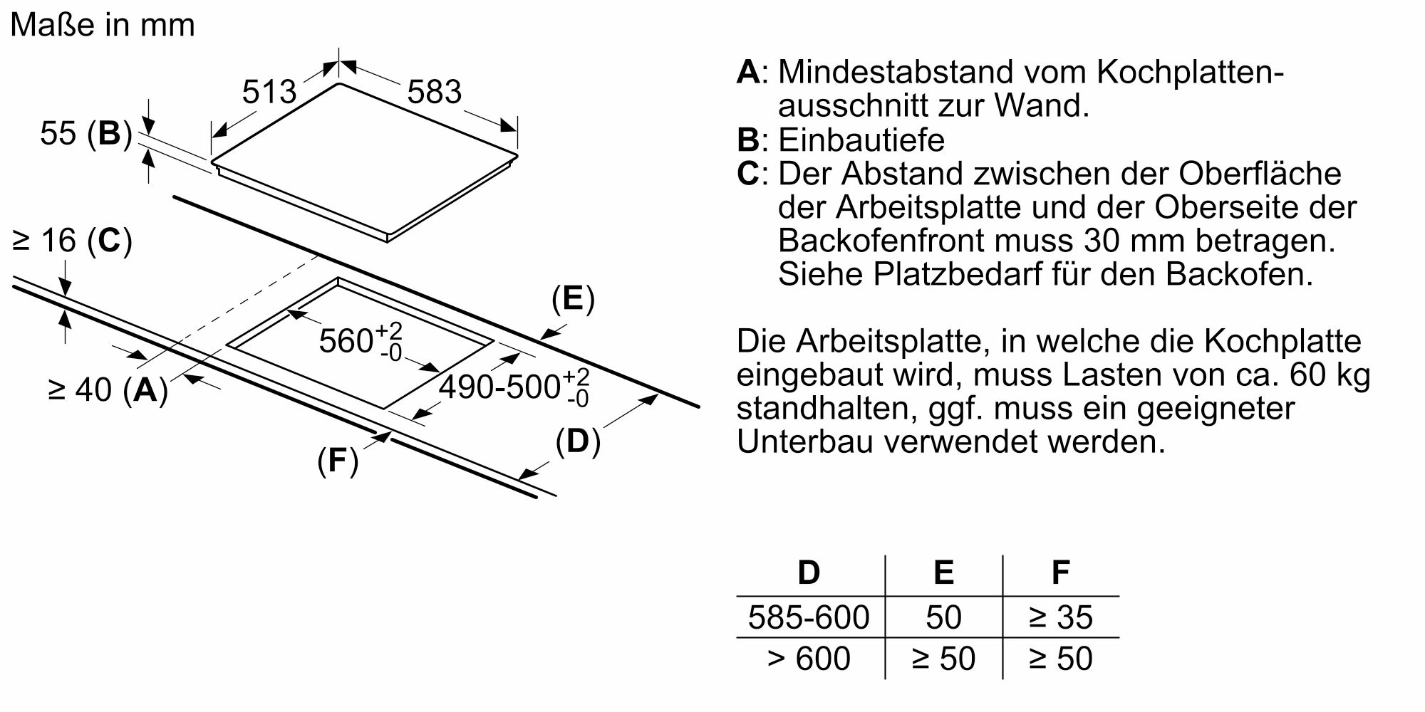 Siemens Induktionskochfeld 60 cm Schwarz EH645BFB6E