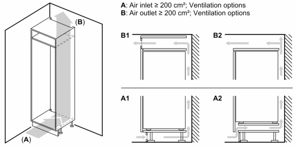 Siemens Einbau-Kühlschrank iQ300, 122.5 x 56 cm, Flachscharnier KI41RVFE0