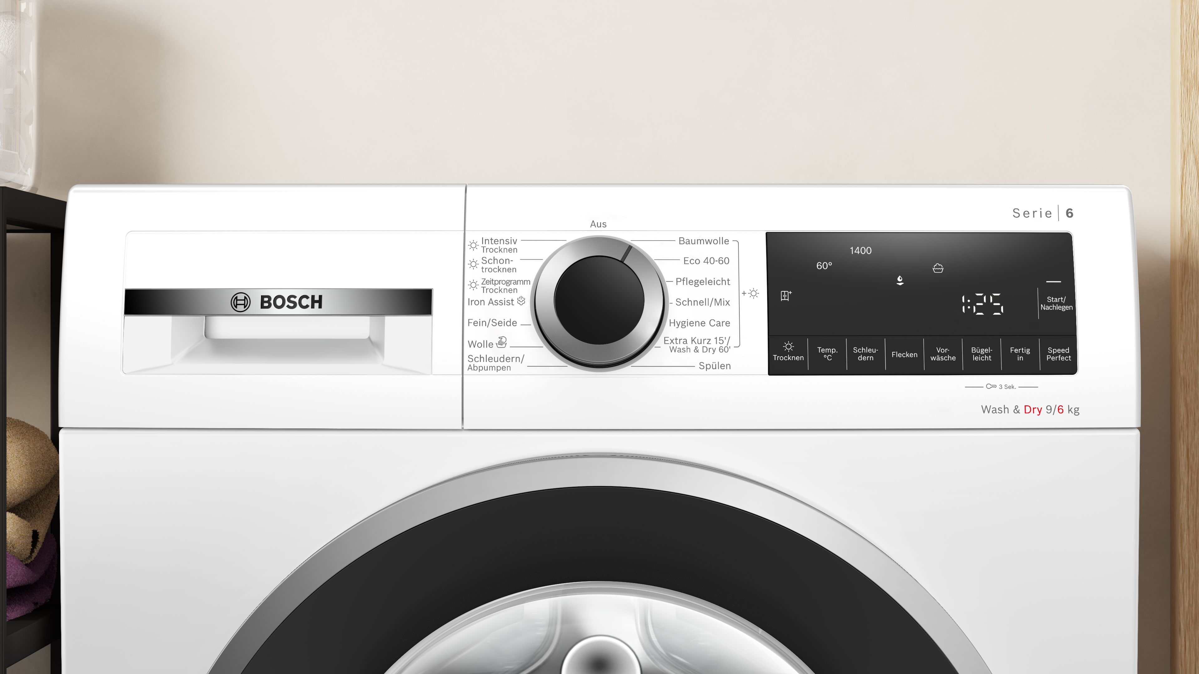 Bosch Serie 6 Waschtrockner 9/6 kg WNG24442