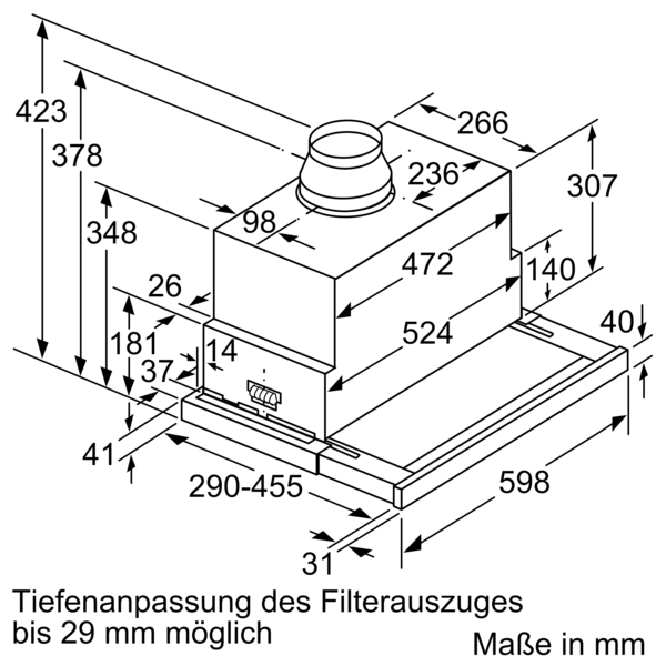 Siemens Flachschirmhaube Edelstahl 60cm LI69SA684