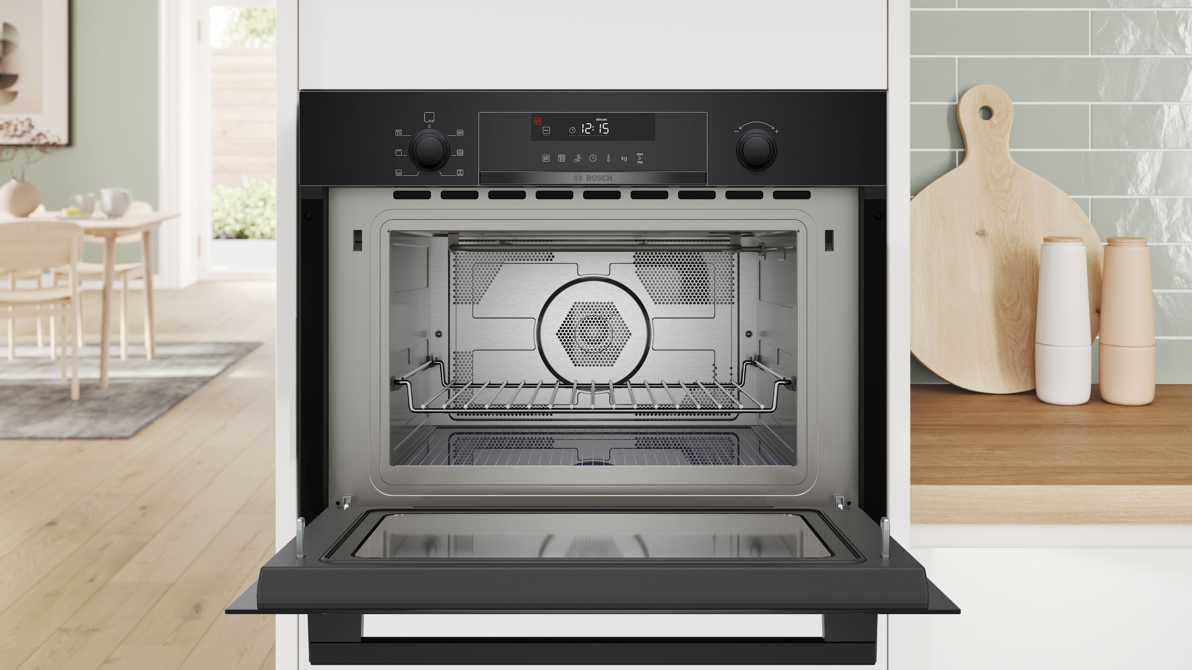 Bosch Serie 6 Einbau Mikrowelle mit Heißluft 60 x 45 cm CMA585GB1