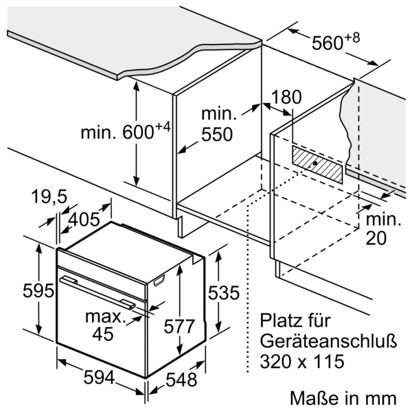 Siemens Einbau-Dampfbackofen iQ700, 60x60 cm, Schwarz, Edelstahl, HS736G3B1