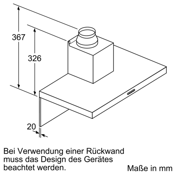 Siemens Wandesse iQ100, 90 cm, Schwarz LC96BBC60