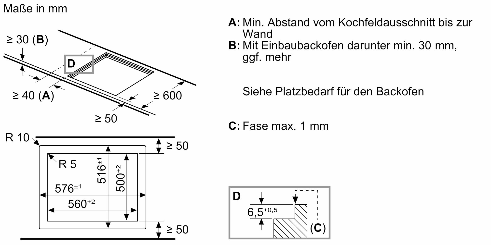 Siemens Infuktionskochfeld 60 cm flächenbündig EH601HEB1E