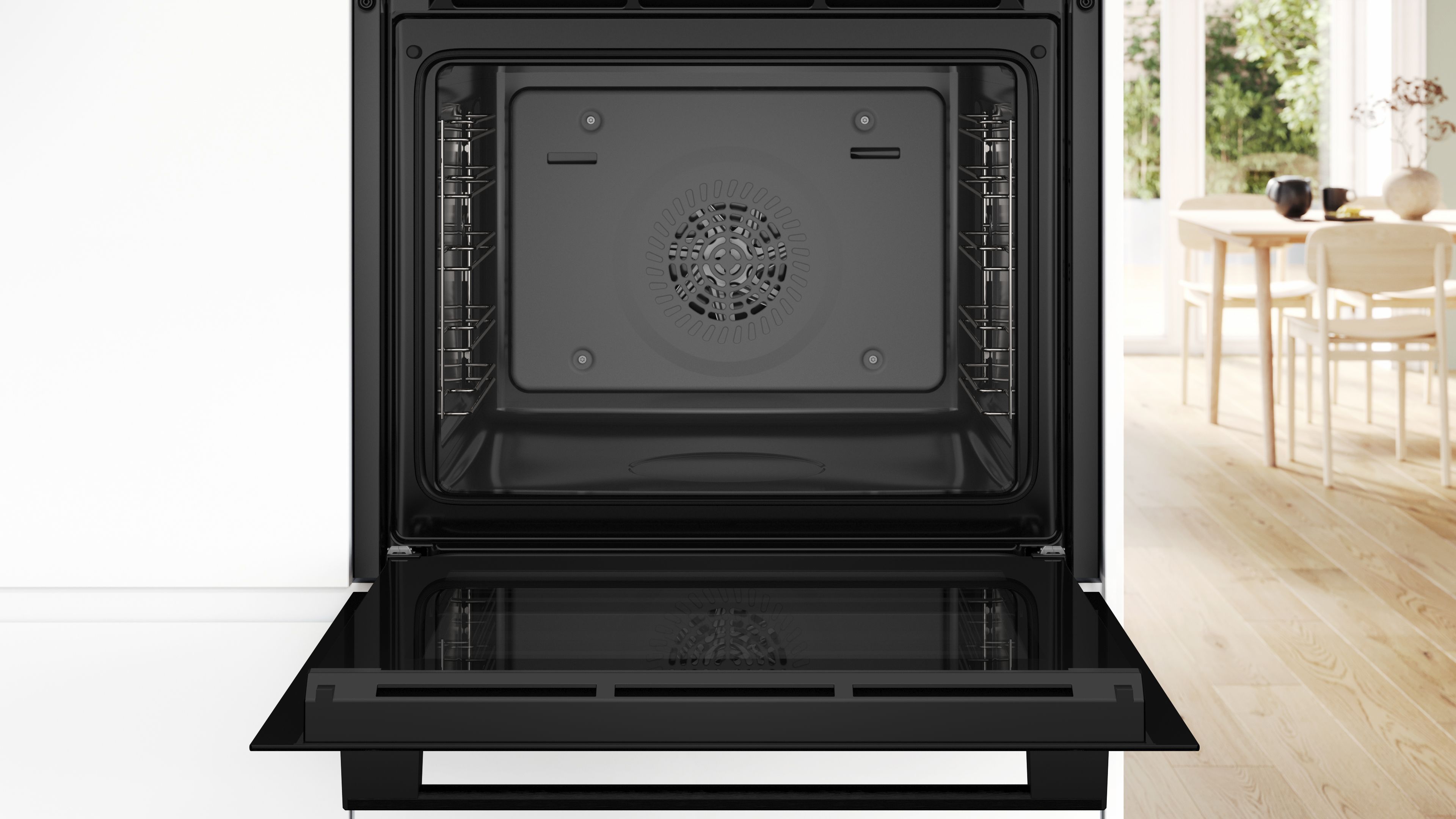 Bosch Serie 4 Einbau-Backofen mit Dampfunterstützung 60 x 60 cm HRG532BB3
